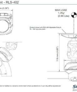 Scanstrut ROKK MINI Basis für Rohre RLS-402 D=19-34mm