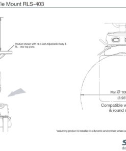 Scanstrut ROKK MINI Basis mit Kabelbindern RLS-403 für Rohre oder Rechteckprofilen Scanstrut ROKK MINI Basis mit Kabelbindern RLS-403 für Rohre oder Rechteckprofilen – Bild 2