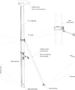 Scanstrut Radarmast SC101 L=1.9m