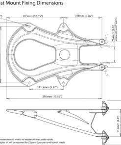 Scanstrut Radar Masthalterung SC20