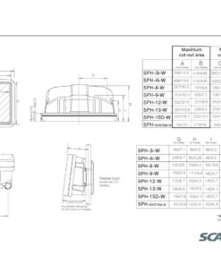 Scanstrut Helm Pod Gerätehalterung SPH 89 sph 8 w scanstrut helm pod geratehalterung sph 9 display 324x228x167mm 6