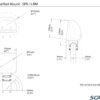 Scanstrut Rail Pod Instrumentenhalterung SPR 89 spr 1i rm scanstrut arm pod instrumentenhalterung spr mit ausschnitt o 91mm 7