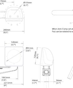Scanstrut Arm Pod Instrumentenhalter SPR