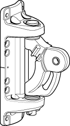 Mastbeschlag 242 x 81mm für Rodkick / F-Mastprofil Mastbeschlag 242 x 81mm für Rodkick / F-Mastprofil