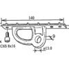 Großbaumbeschlag RFR 25 x 140mm für Rodkicker 9511 800 01 grossbaumbeschlag rfr 25 x 140mm fr rodkicker 1