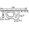 Großbaumbeschlag RFR 32 x 180mm für Rodkicker 9511 801 01 grossbaumbeschlag rfr 32 x 180mm fr rodkicker 1