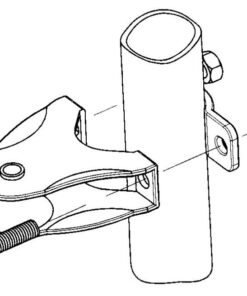 Umlenkblock RFR für Reffleine / Relingsstütze ø25/30mm 9538 210 01 fr 25mm relingssttzen 1