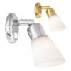 Batsystem LED-Leseleuchte Opal mit Schalter ba 9460b messing 1