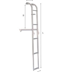 Batsystem Heckleiter 5-stufig 1185mm ba but55 110mm abstandshalter 2