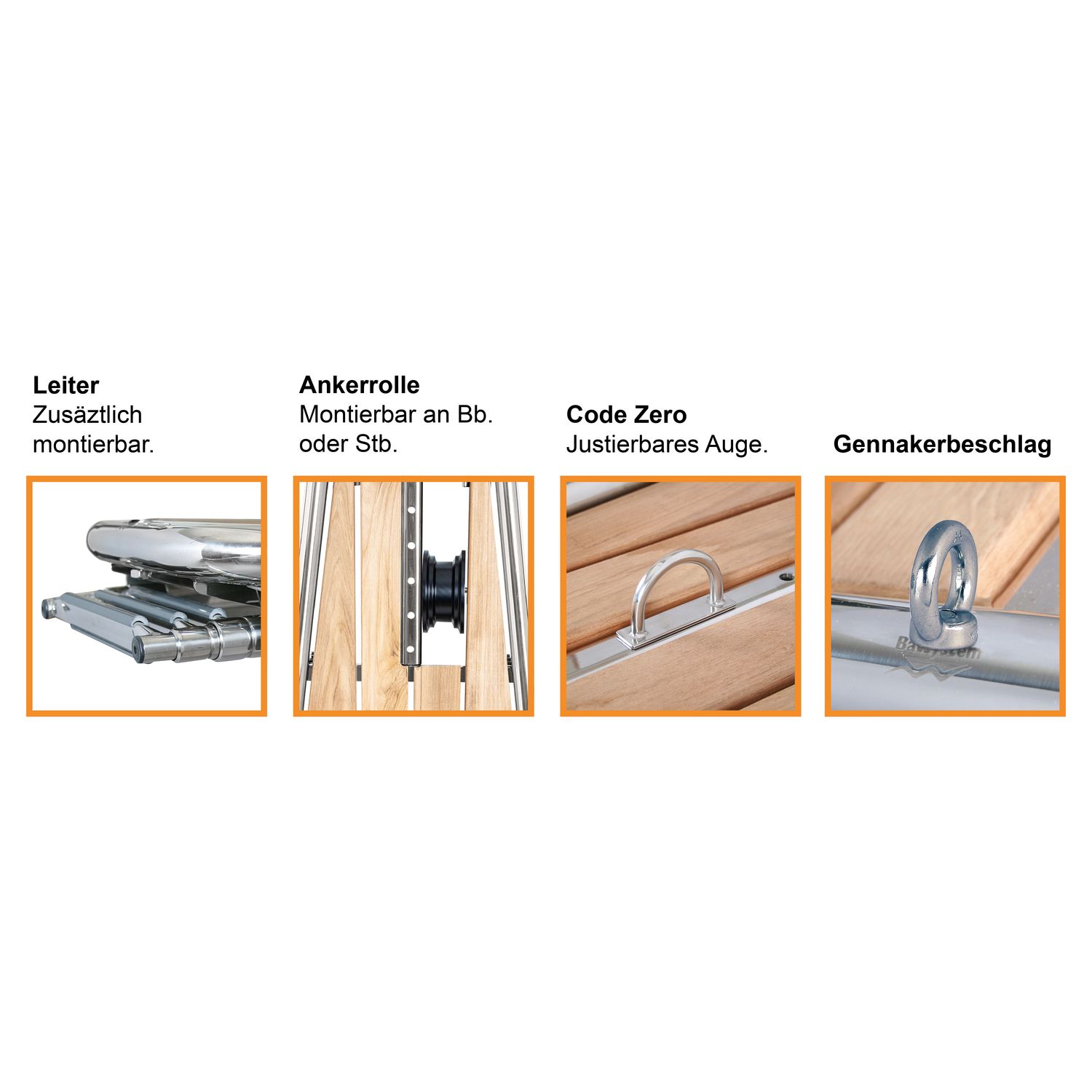 Bugplattform Performance PB1200 mit Ankerrolle Bugplattform Performance PB1200 mit Ankerrolle