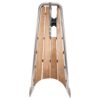 Batsystem Bugplattform PB1400TE-S Performance Teak für Segelboote L=1400mm B=590mm Rohr D=42mm mit Ankerrolle ba pb1400te s bugplattform performance pb1400te s mit ankerrolle 1
