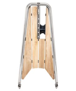 Batsystem Bugplattform PB1500BL-S Performance Teak für Segelboote L=1500mm B=630mm Rohr D=50mm mit Ankerrolle