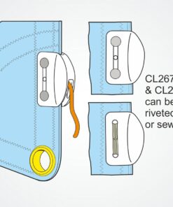 Clamcleat CL269 Liekleinen-Klemme aus weißem Nylon bainbridge international clamcleat cl269 liekleinen klemme aus weiem nylon bi cl269 2 k4osjcrxlv
