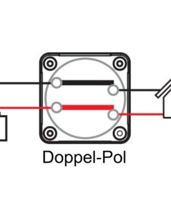 BEP Pro Installer On/Off Batterieschalter doppelpolig 770-DP