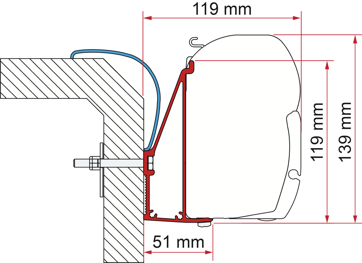 Adapter Rapido Serie 6, 350 cm (S) Adapter Rapido Serie 6, 350 cm (S)