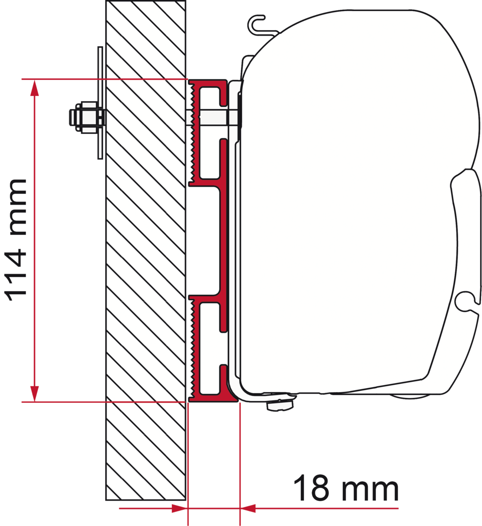 Adapter D, 8 cm Adapter D, 8 cm