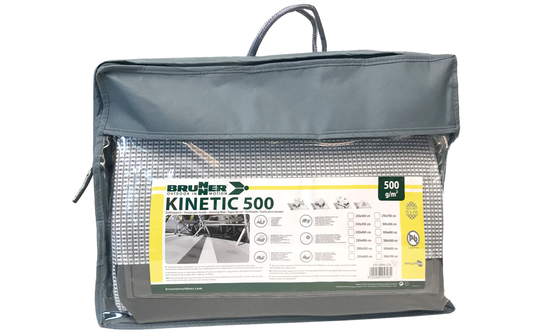 Zeltteppich KINETIC 500 grau 250x600cm Zeltteppich KINETIC 500 grau 250x600cm – Bild 2