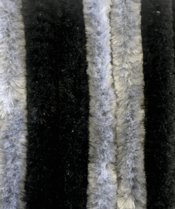 Flauschvorhang 56 x 185 cm hgrau-dgrau