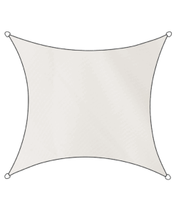 Sonnensegel Rechteck 500 cm weiß
