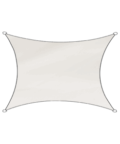 Sonnensegel Rechteck 300x400 cm weiß
