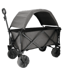 Bollerwagen BURANO mit Dach grau (A)