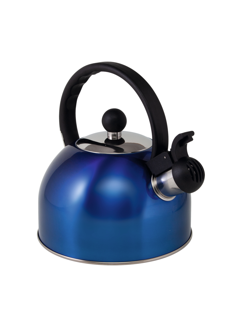 Flötenkessel Edelstahl blau 1,5 l Flötenkessel Edelstahl blau 1,5 l
