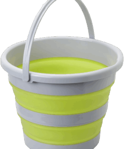 Faltbarer Eimer Drum 10 grün-grau