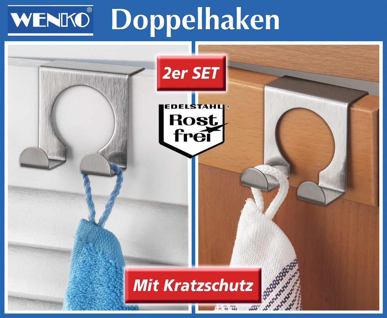 Küchendoppelhaken Edelstahl Küchendoppelhaken Edelstahl