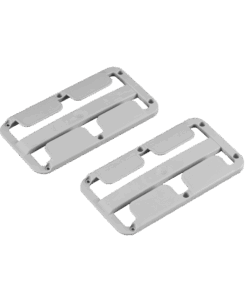 Rotweinglashalter 2-er Set, lichtgrau