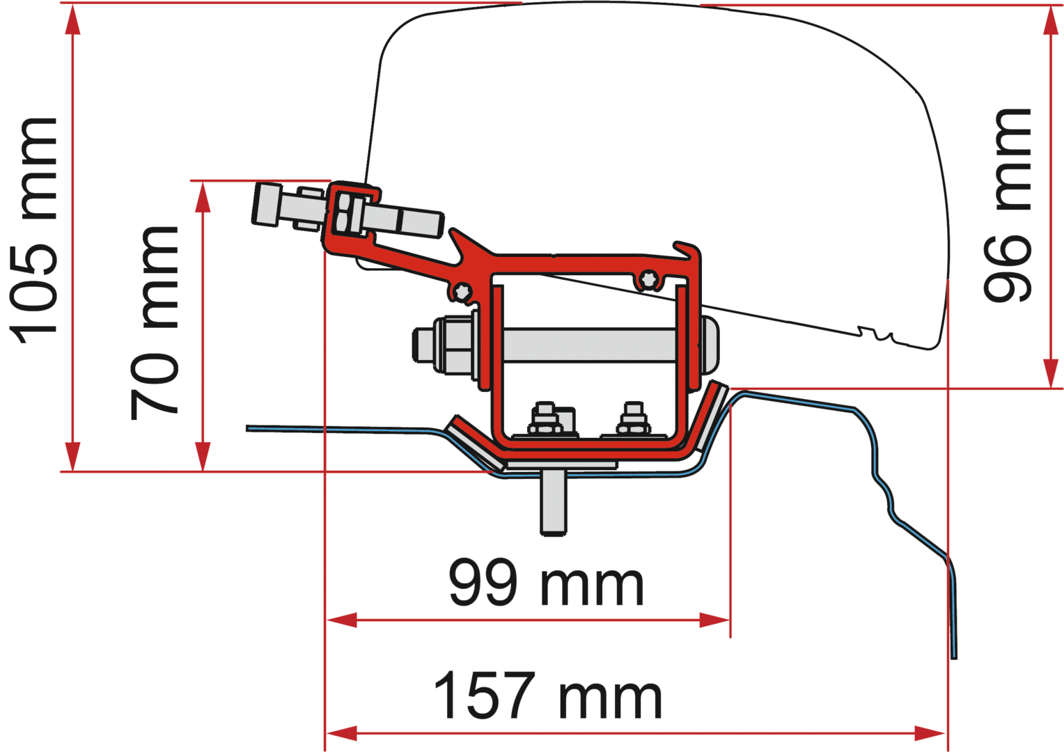 Adapter F40 Kit Renault Trafic L2 ab 14 Adapter F40 Kit Renault Trafic L2 ab 14