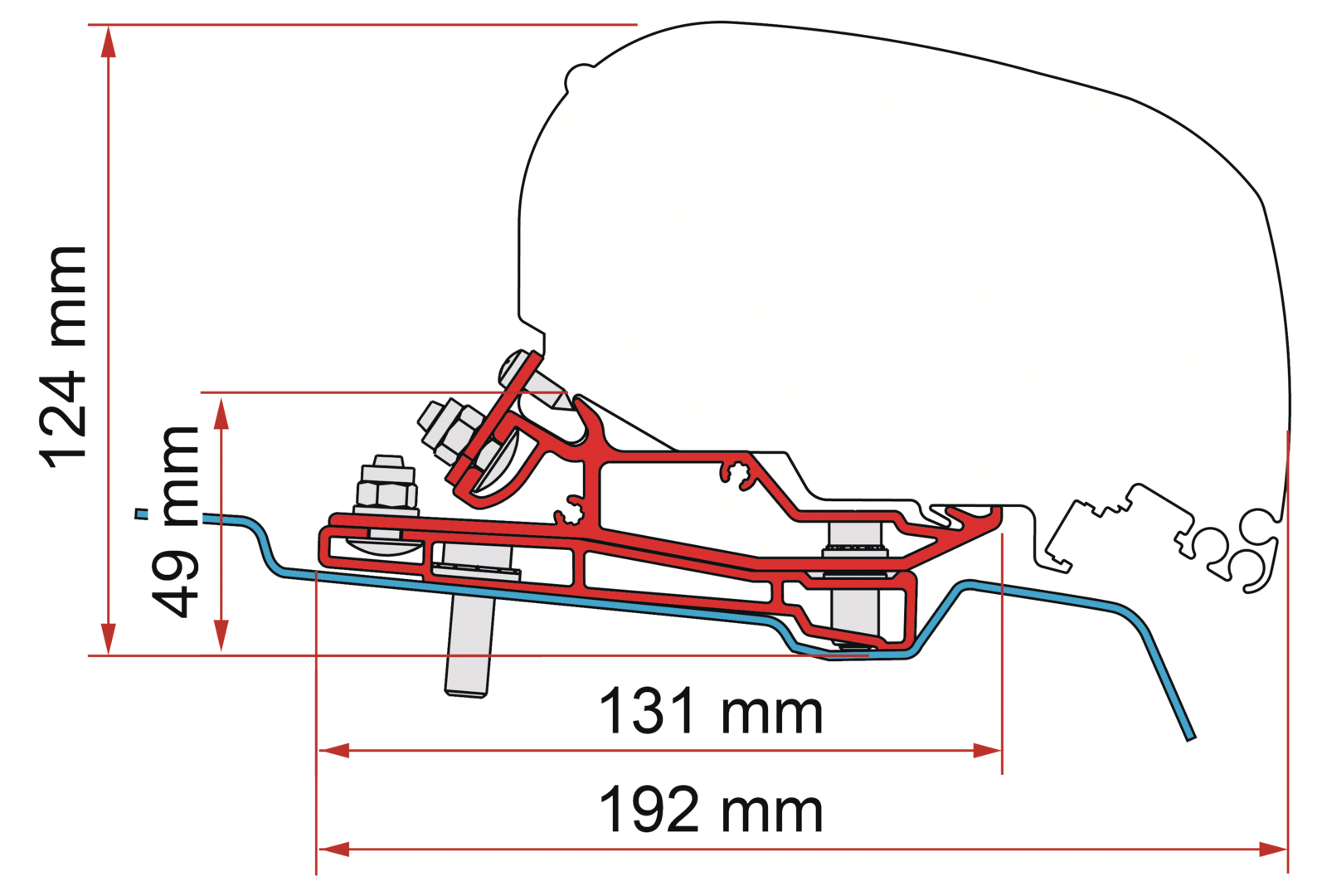 Adapter Ford Transit L3 H3 (S) Adapter Ford Transit L3 H3 (S)