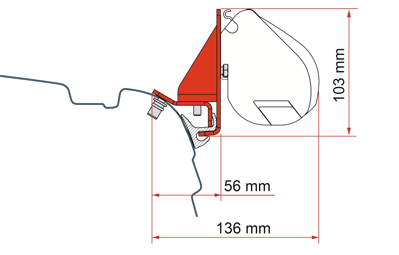 Adapter F35 Kit Combi Rail Bracket Adapter F35 Kit Combi Rail Bracket
