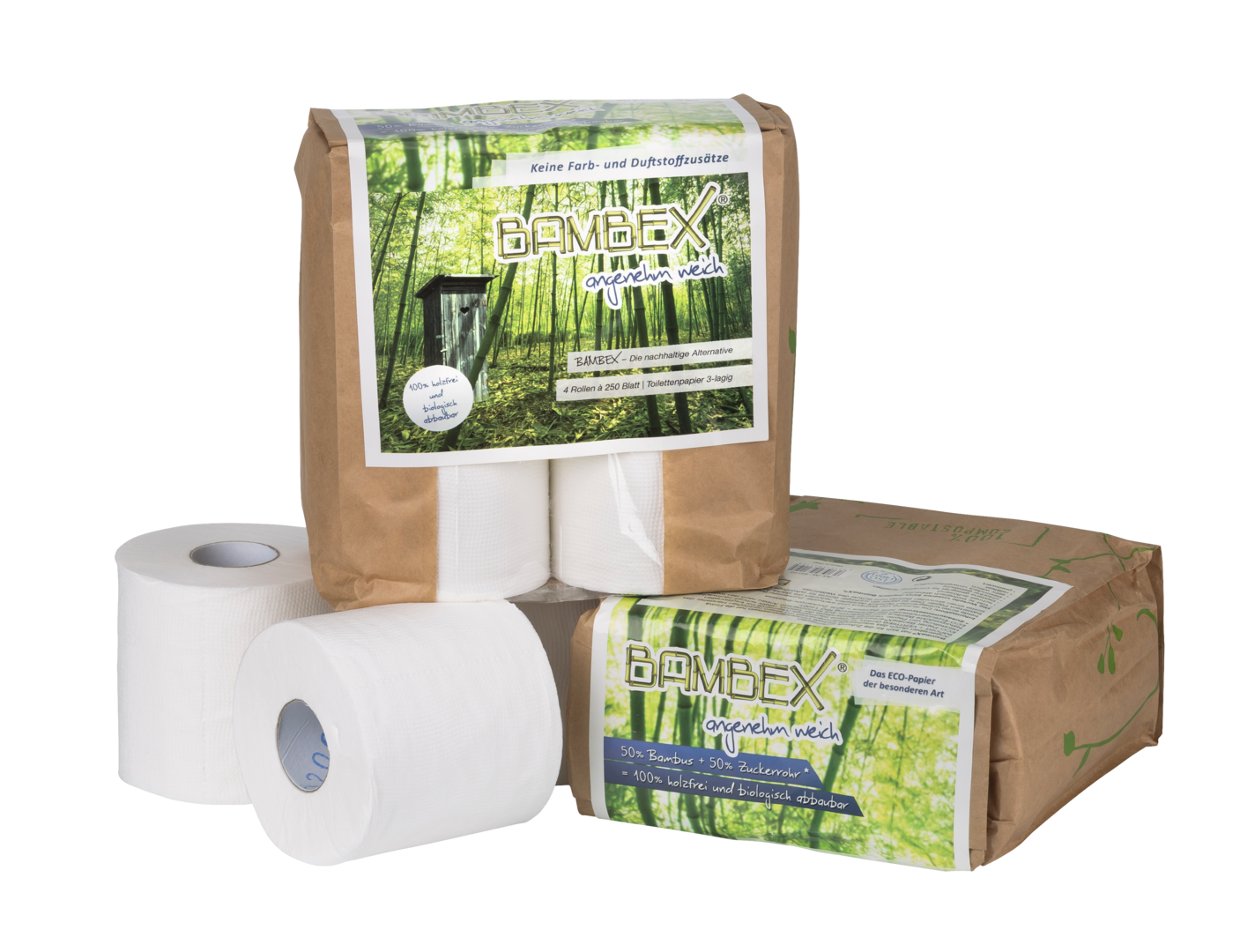 ECO-Toilettenpapier BAMBEX 4er-Pack ECO-Toilettenpapier BAMBEX 4er-Pack