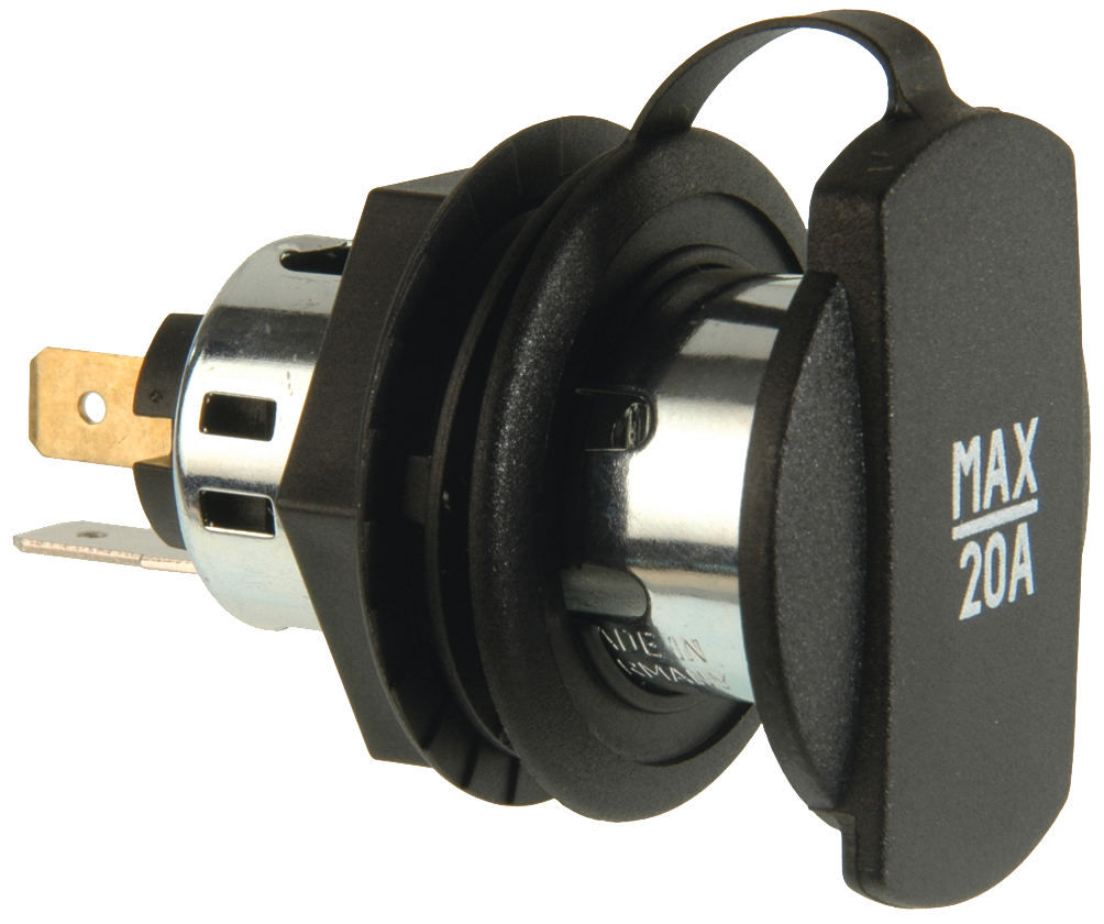 Power-Steckdose schwarz Power-Steckdose schwarz
