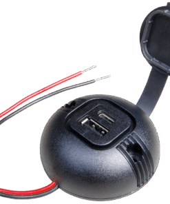 Aufbau-Powersteckdose rund mD USB-C/A