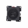USB-Doppelladesteckdose C/A grau 81462.7427ebed