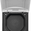 Leerdose flach geschlossen dunkelgrau 81517.07c0576b
