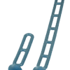 Nietkopf-Abspanner kurz, grau 5 Stk. (R) 9000075.ee0b2482