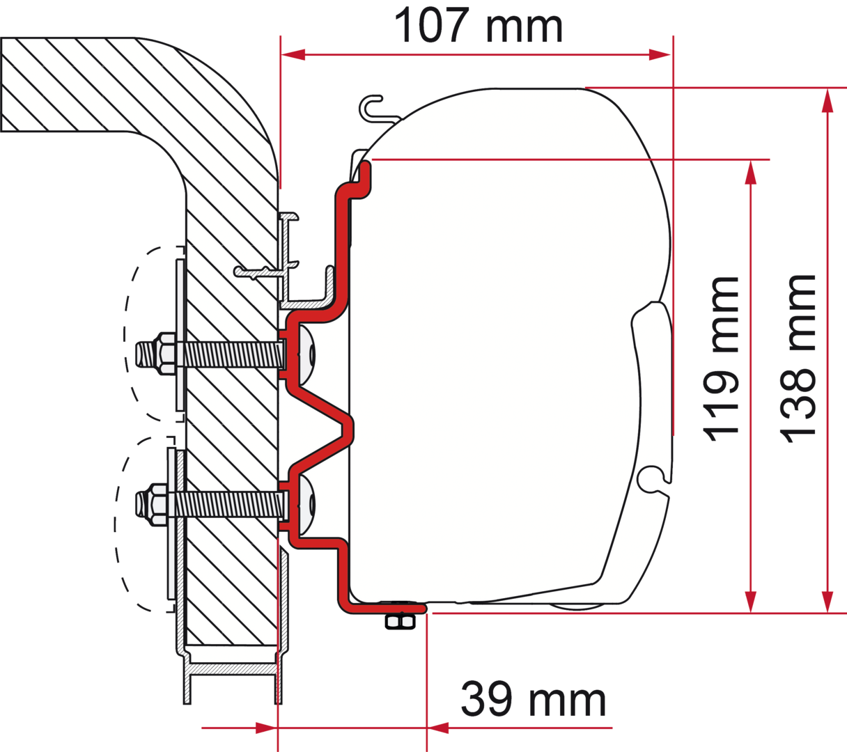 Adapter HymerCamp 400 cm (S) Adapter HymerCamp 400 cm (S)