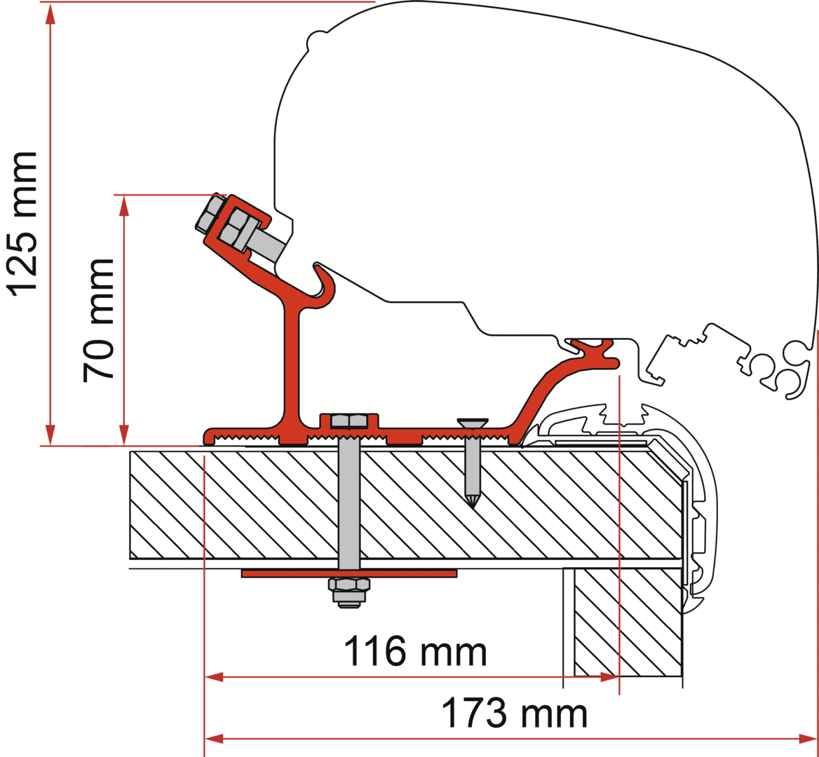 Adapter F80-F65 CarthagoMalibu 340cm (S) Adapter F80-F65 CarthagoMalibu 340cm (S)