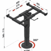 Liftgestell mit Verdrehung anthrazit Liftgestell mit Verdrehung anthrazit