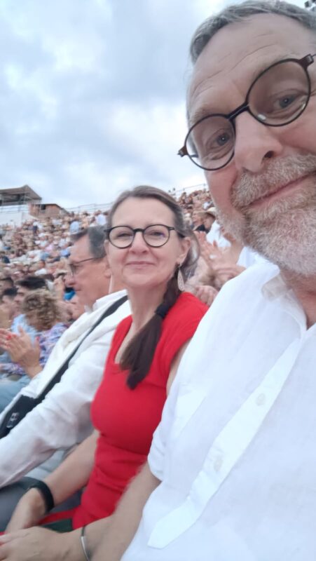 Mit der Lilibet nach Verona und zurück über Bamberg Voller Vorfreude in der Arena di Verona