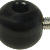 CLAMCLEAT Schraubstopper-Ball PE/A4 20mm, für Seil 6mm, schwarz clpt524