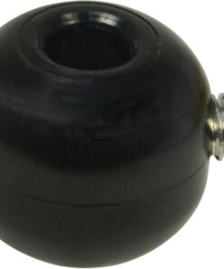 CLAMCLEAT Schraubstopper-Ball PE/A4 20mm, für Seil 6mm, schwarz