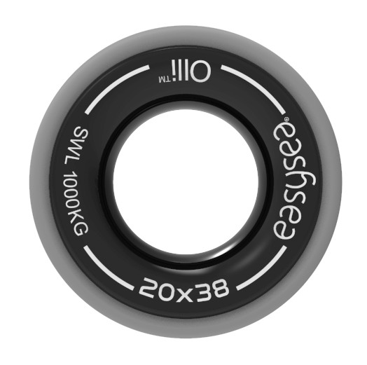 EASYSEA Seil-Rundkausche Olli Solid Ring Alu/EPDM Gr.S Auge 20mm EASYSEA Seil-Rundkausche Olli Solid Ring Alu/EPDM Gr.S Auge 20mm