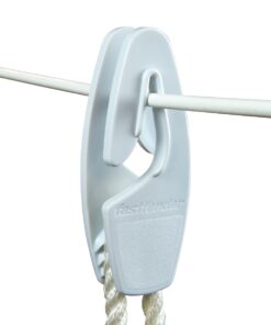 FASTFENDER Fenderhaken Sail PA für Seil 6-10mm, Draht 8mm weiß 2St.