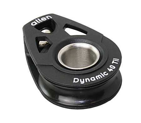 ALLEN Einfachblock Tii-On kugell. 40mm, Seil 10mm ALLEN Einfachblock Tii-On kugell. 40mm, Seil 10mm
