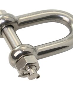 PETERSEN D-Schäkel mit Mutter und Splint A4L Pin 10mm, WLL800kg