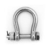 PETERSEN Rundschäkel geschweift mit Mutter u Splint A4L Pin 27mm, WLL4500kg pg84m06e