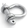 PETERSEN Rundschäkel geschweift mit Splint C3 Pin 10mm, WLL800kg pgb08tc